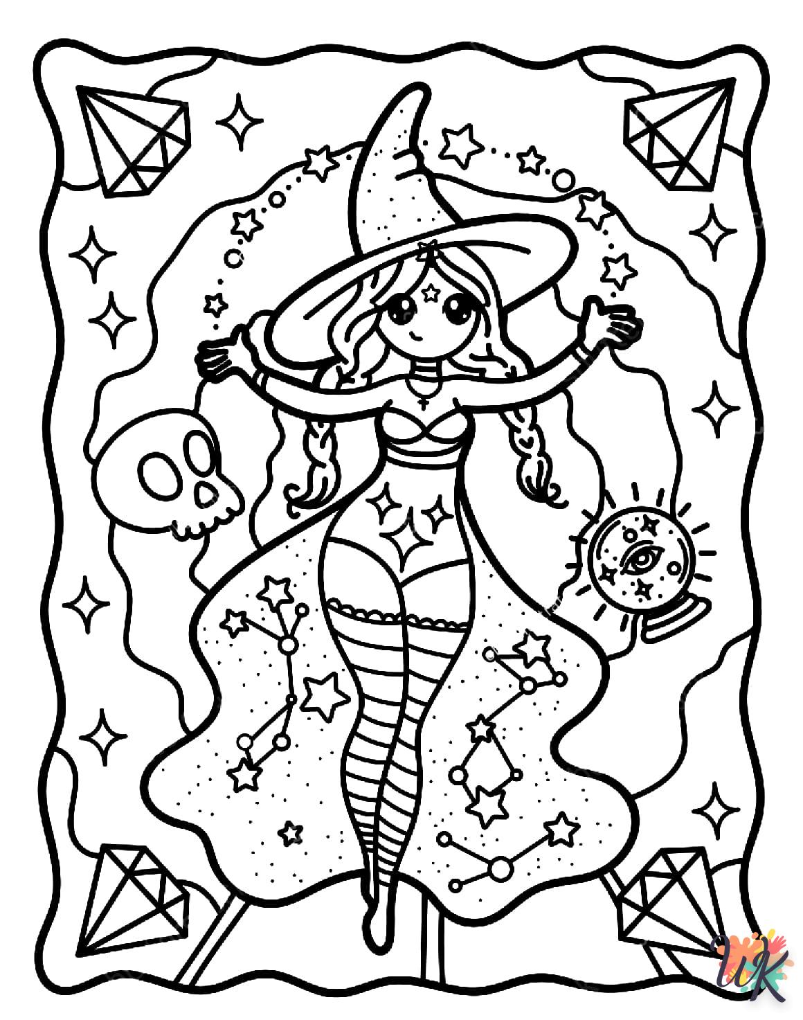Strega 61 Disegni da Colorare Strega 59